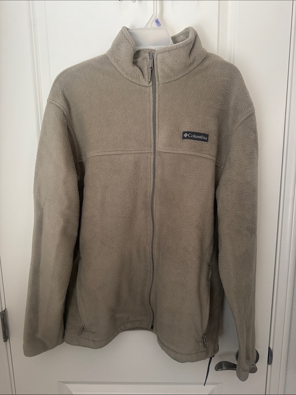 Columbia Men's Taupe Full-Zip Fleece Jacket XL
